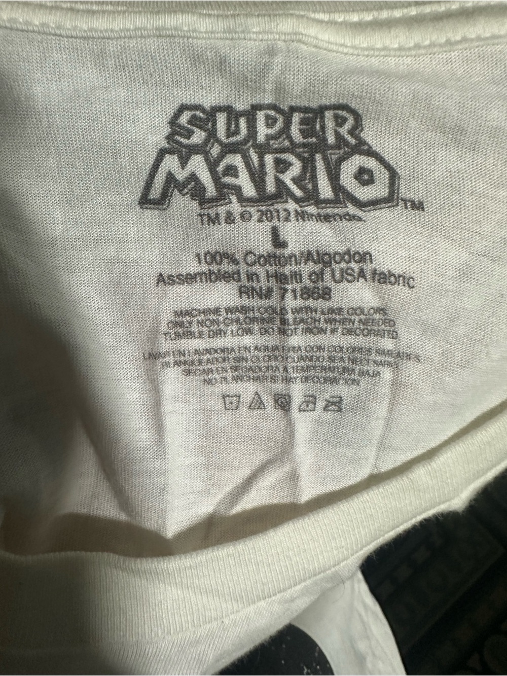 Nintendo White Short-Sleeve Tee with Black Squid Graphic - Picture 3 of 3
